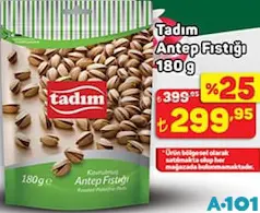 TADIM ANTEP FISTIĞI 180 G fiyat ve kampanya bilgisi